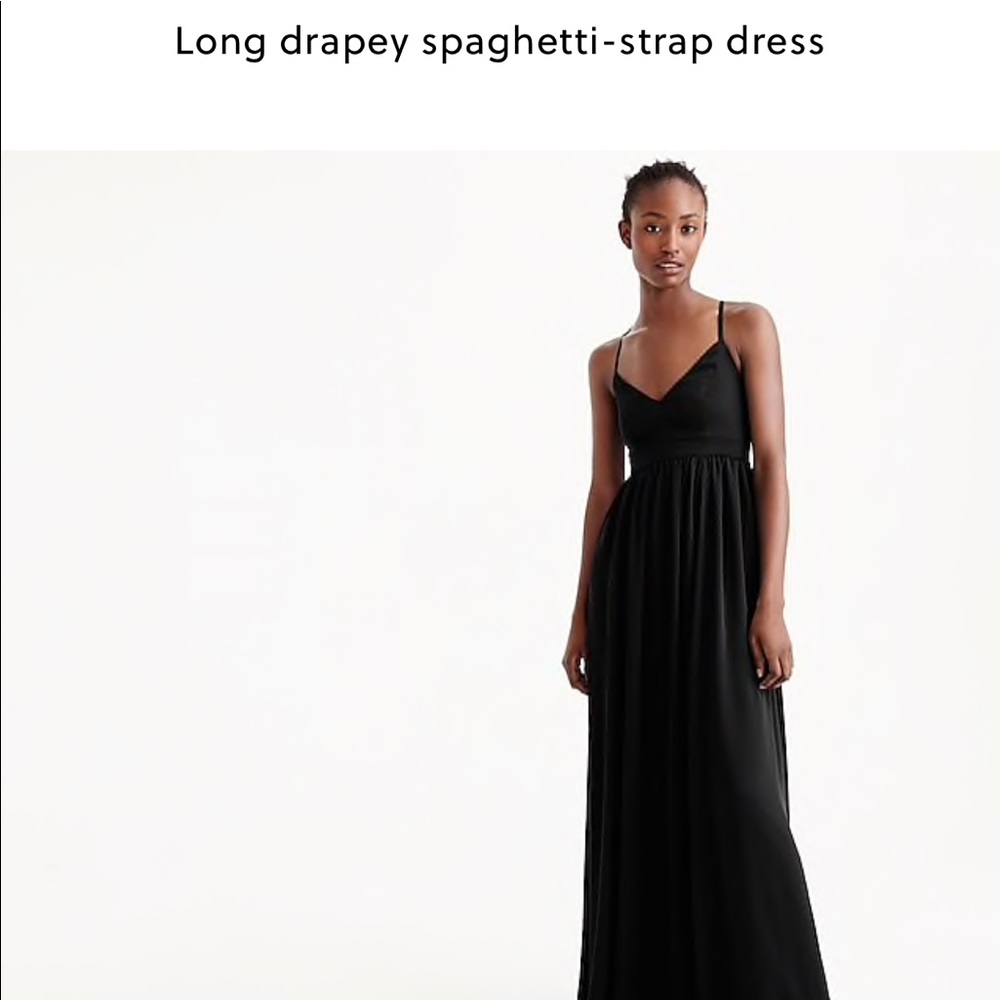 J crew women’s Blk Maxi Dress new with tags